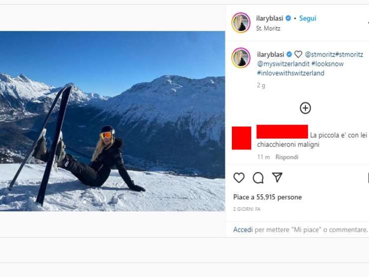 Ilary Blasi a Saint Moritz (Instagram) 11.12.2022 pontilenews (1)