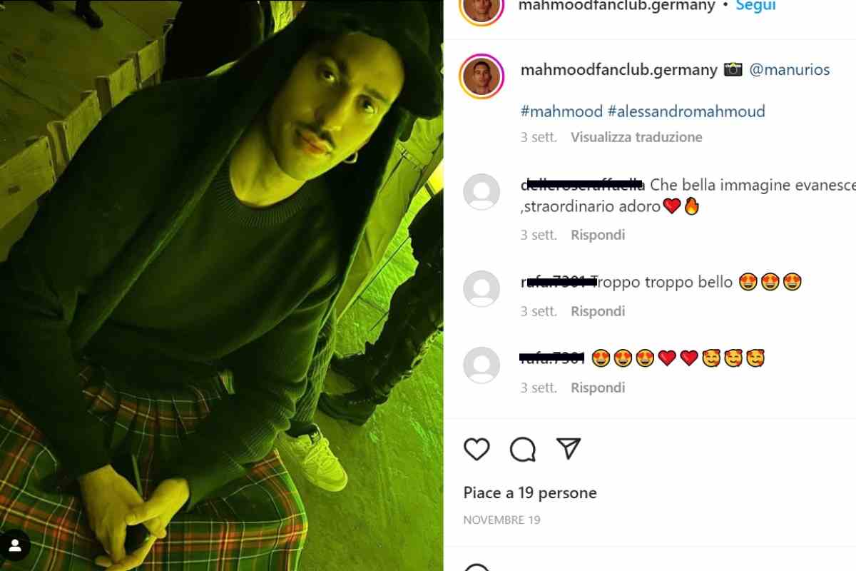 Mahmood: la foto scattata da Manu Rios
