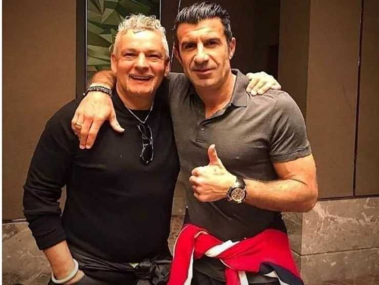 Roberto Baggio e Luis Figo (Instagram) 6.12.2022 pontilenews