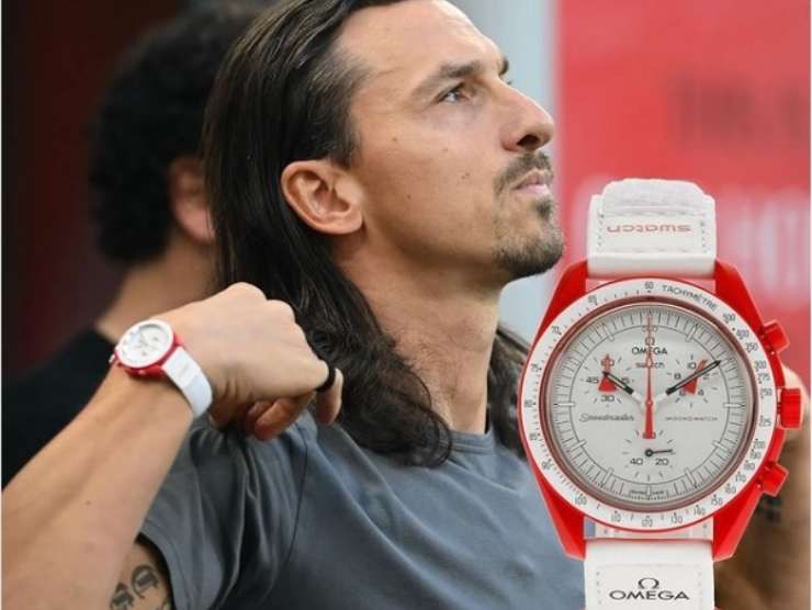 Zlatan Ibrahimovic con il suo orologio Omega (Instagram) 13.12.2022 pontilenews