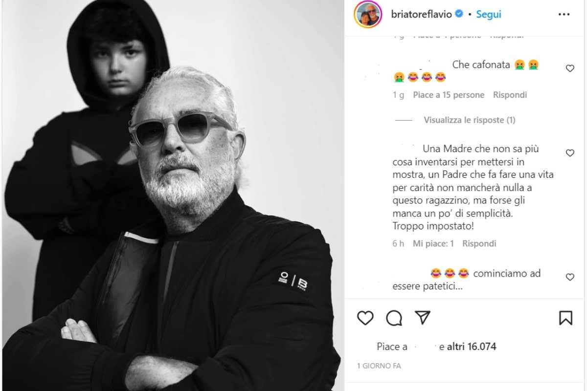 Flavio Briatore con il figlio (Instagram) 13.1.2023 pontilenews