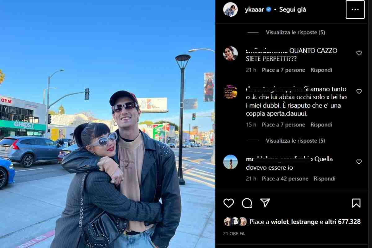 Gli auguri di Damiano a Giorgia Soleri