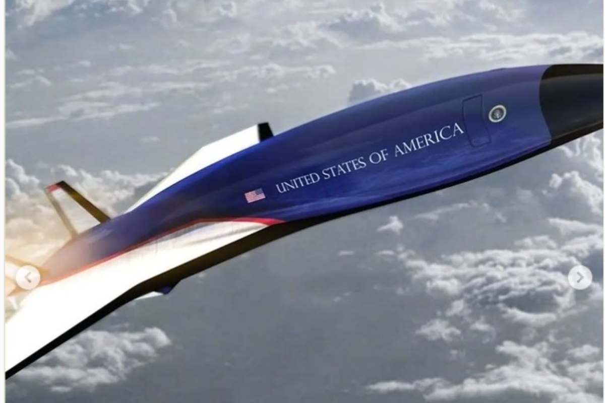 Il nuovo aereo americano supersonico (Instagram) 8.1.2023 pontilenews