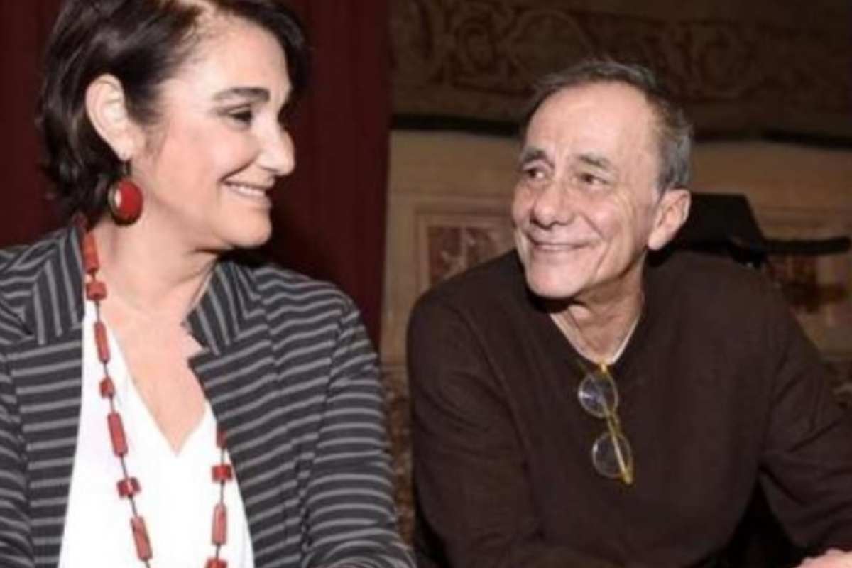 Roberto Vecchioni con la sua attuale moglie