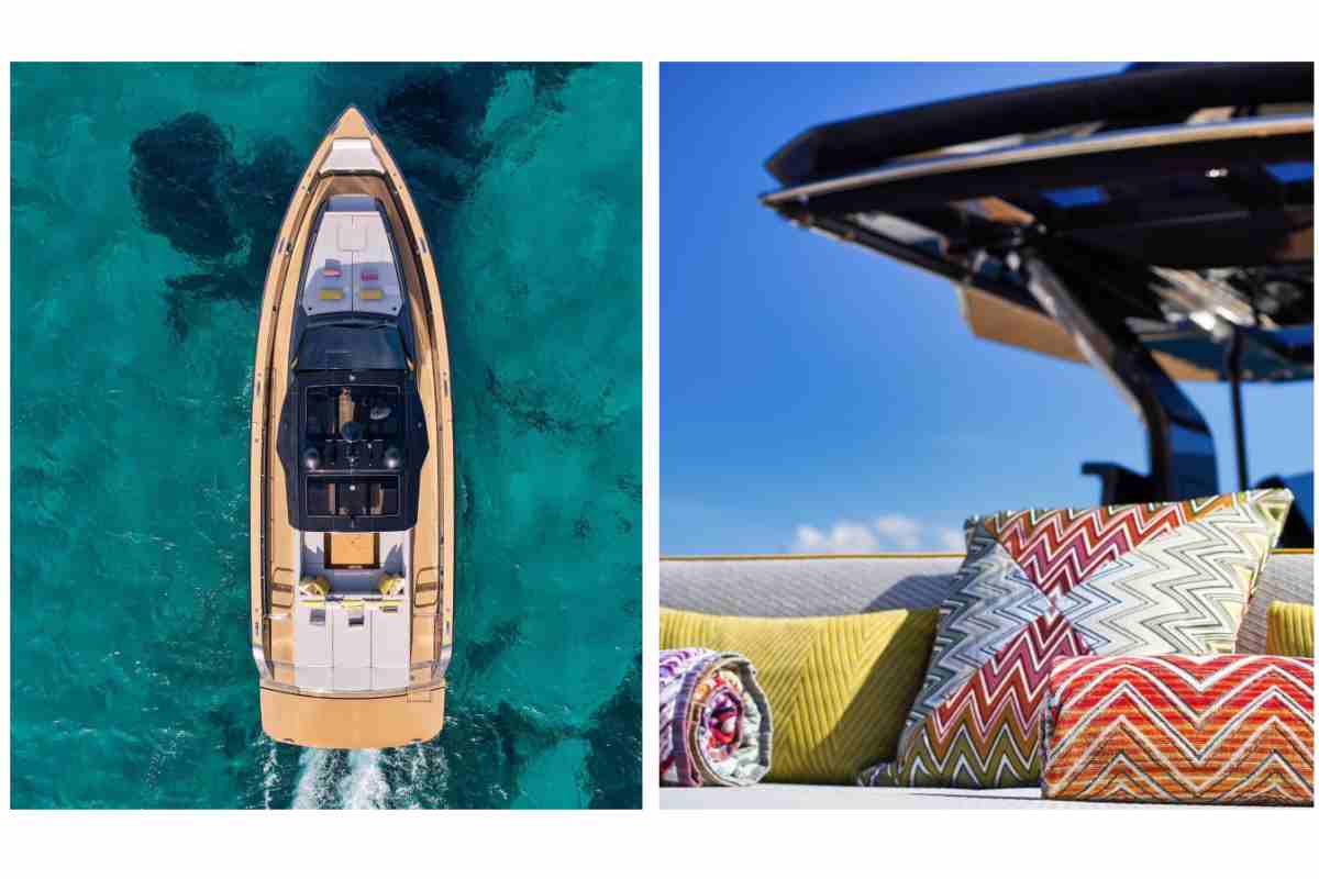 Navigare i mari a bordo di un iconico yacht Pardo 50 in stile Missoni ora si può