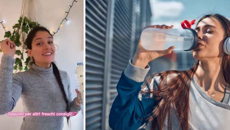il trucco perfetto per ricordarsi di bere acqua