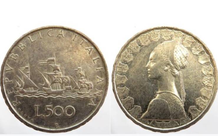500 lire caravella