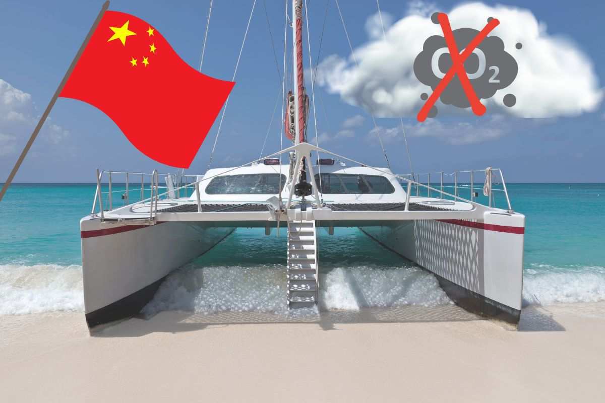 Il catamarano cinese a impatto zero
