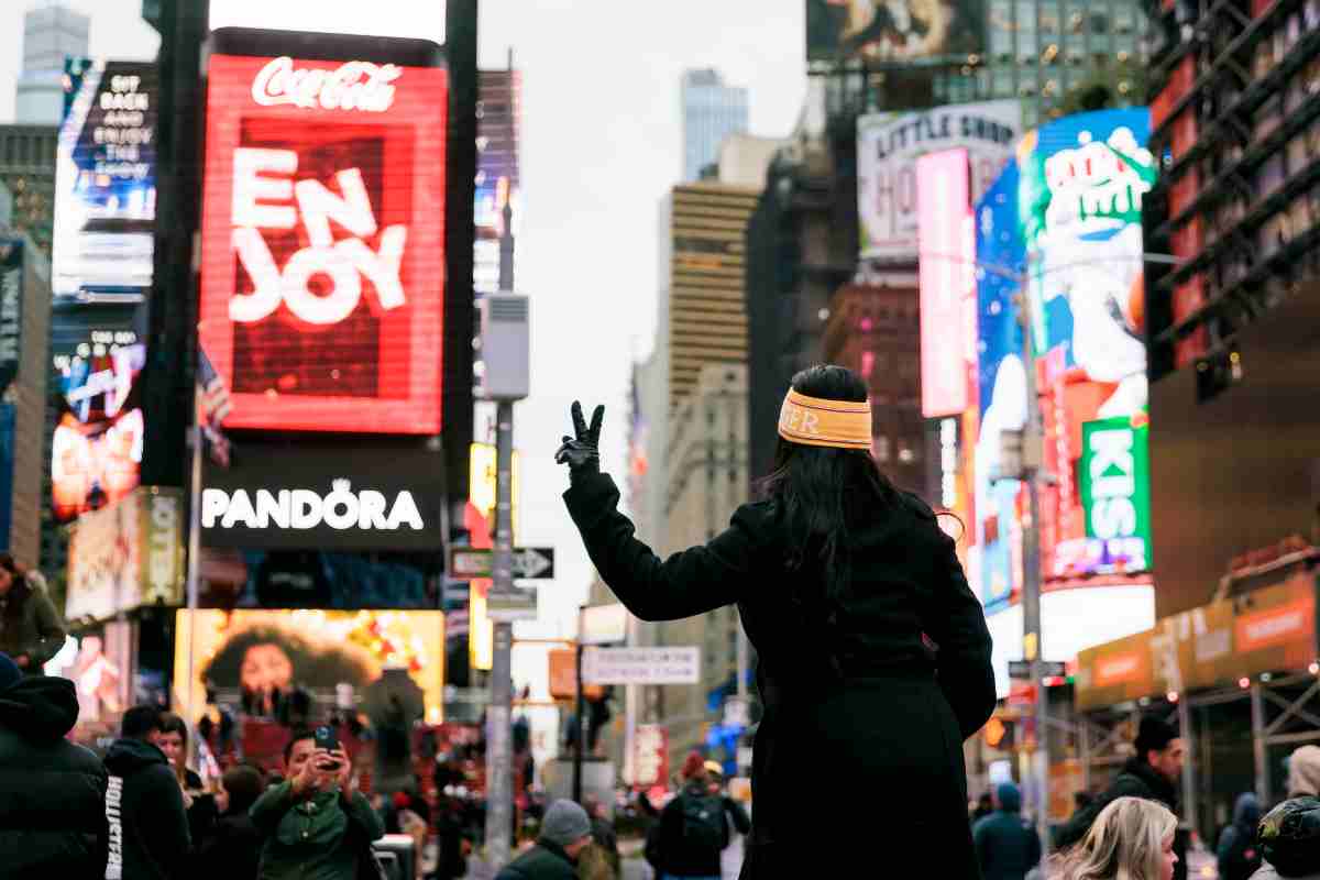 La pubblicità a Times Square