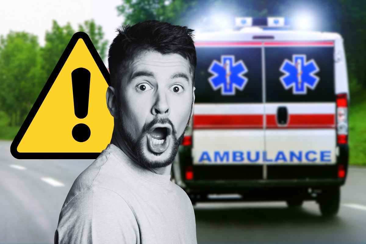 seguire la scia di un'ambulanza