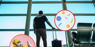 Le superfici più sporche in aereo e aeroporto