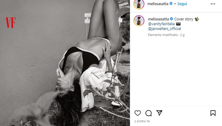 Melissa Satta fisico mozzafiato