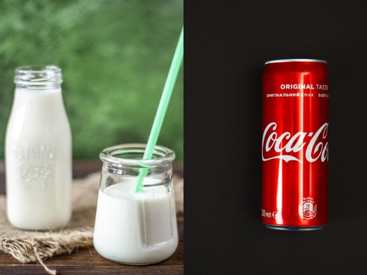 trucchetto latte coca cola pulizie