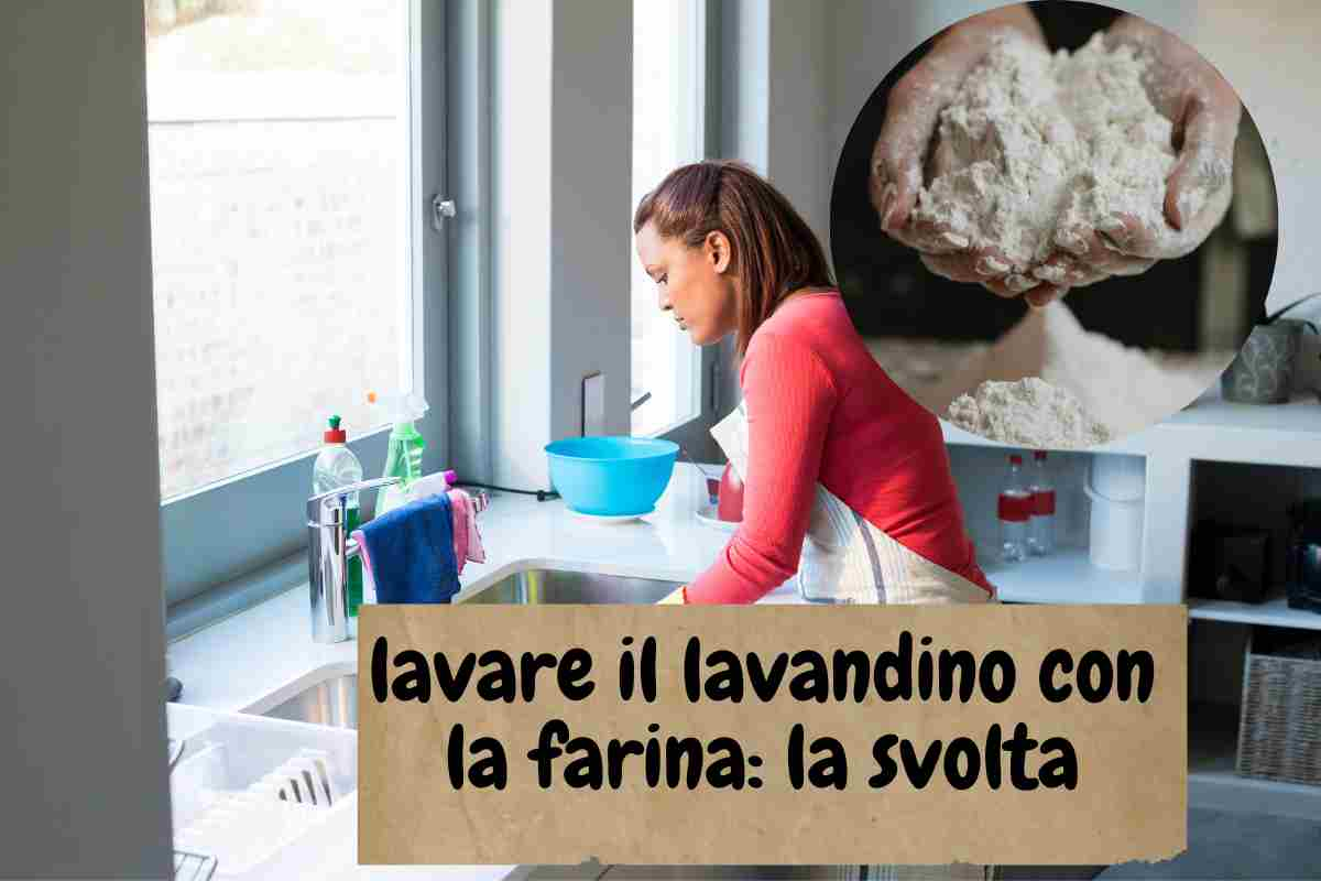 Come lavare il lavandino con la farina