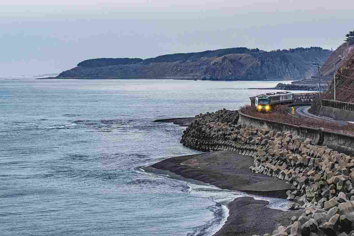 Spiagge Italia treno no file auto