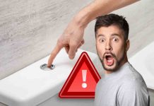 tirare sciacquone bagno pubblico rischi
