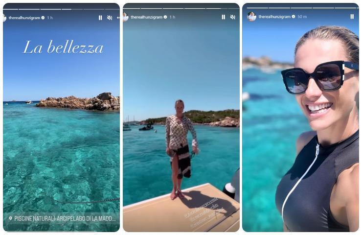 michelle hunziker in vacanza mare da sogno