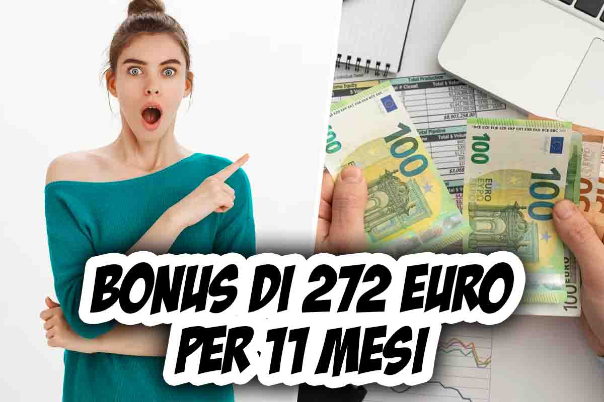 Bonus 272 euro per 11 mesi: requisiti e come richiederlo