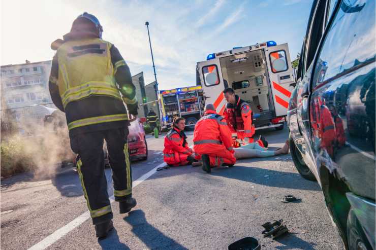 Incidente stradale soccorso