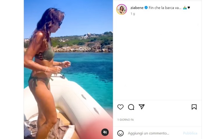 benedetta parodi in barca