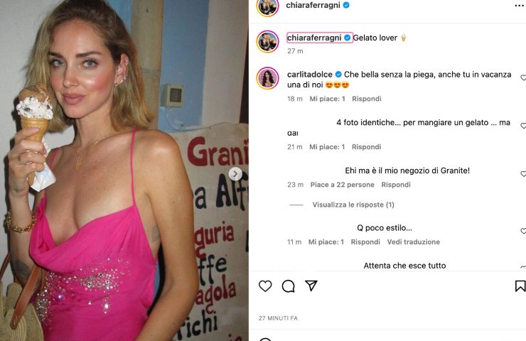 chiara ferragni in vacanza