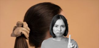 Legare i capelli appena lavati non si fa