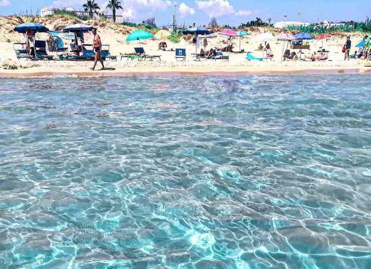 Il mare bellissimo di Torre Vado