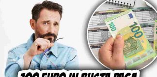 Bonus 100 euro in busta paga