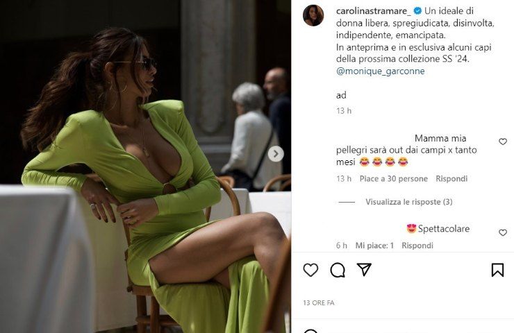 carolina stramare manda in delirio i fan