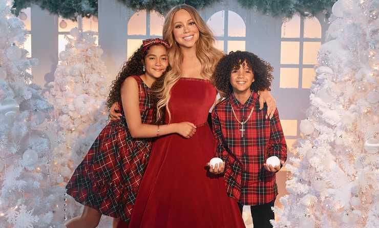 Mariah Carey con i figli 
