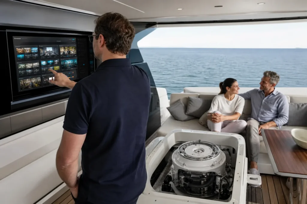 Innovazioni tecnologiche a bordo: giroscopio Dometic, MyAI Videoworks e propulsione RAD