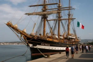Nave scuola Palinuro a Milazzo: il veliero della Marina Militare aperto ai visitatori